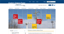 Desktop Screenshot of easternontariopower.com