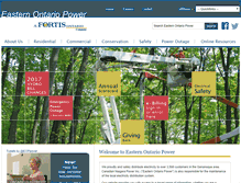 Tablet Screenshot of easternontariopower.com